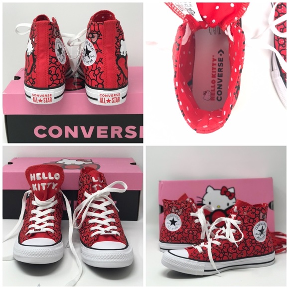 Converse & Hello Kitty Ctas HI Fiery Red W AUTHENT - Picture 8 of 8